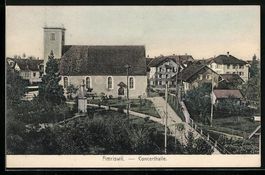 Amriswil, Concerthalle mit Strassenparti