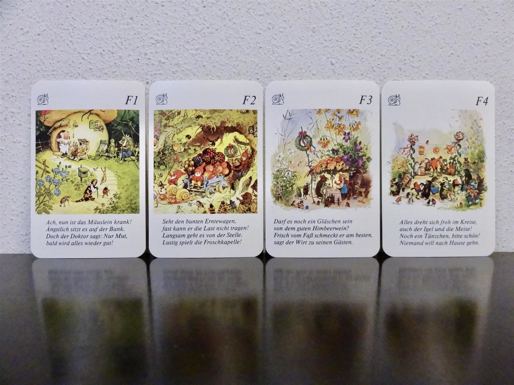 Giochi: schönes Quartett BESUCH IM WICHTELWALD – Usato da Kerzers venduto da wisaundso 7