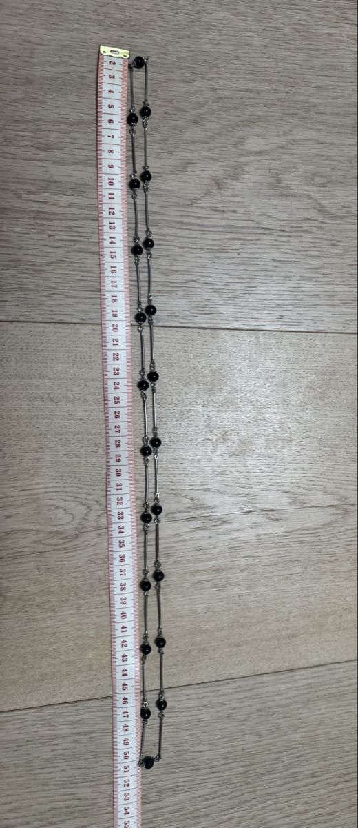 Catenine: Lange Halskette mit schwarzen Kugeln – Usato da Winkel venduto da Schorley 3