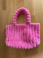 Handtasche Tasche Plüsch pink - wie Neu