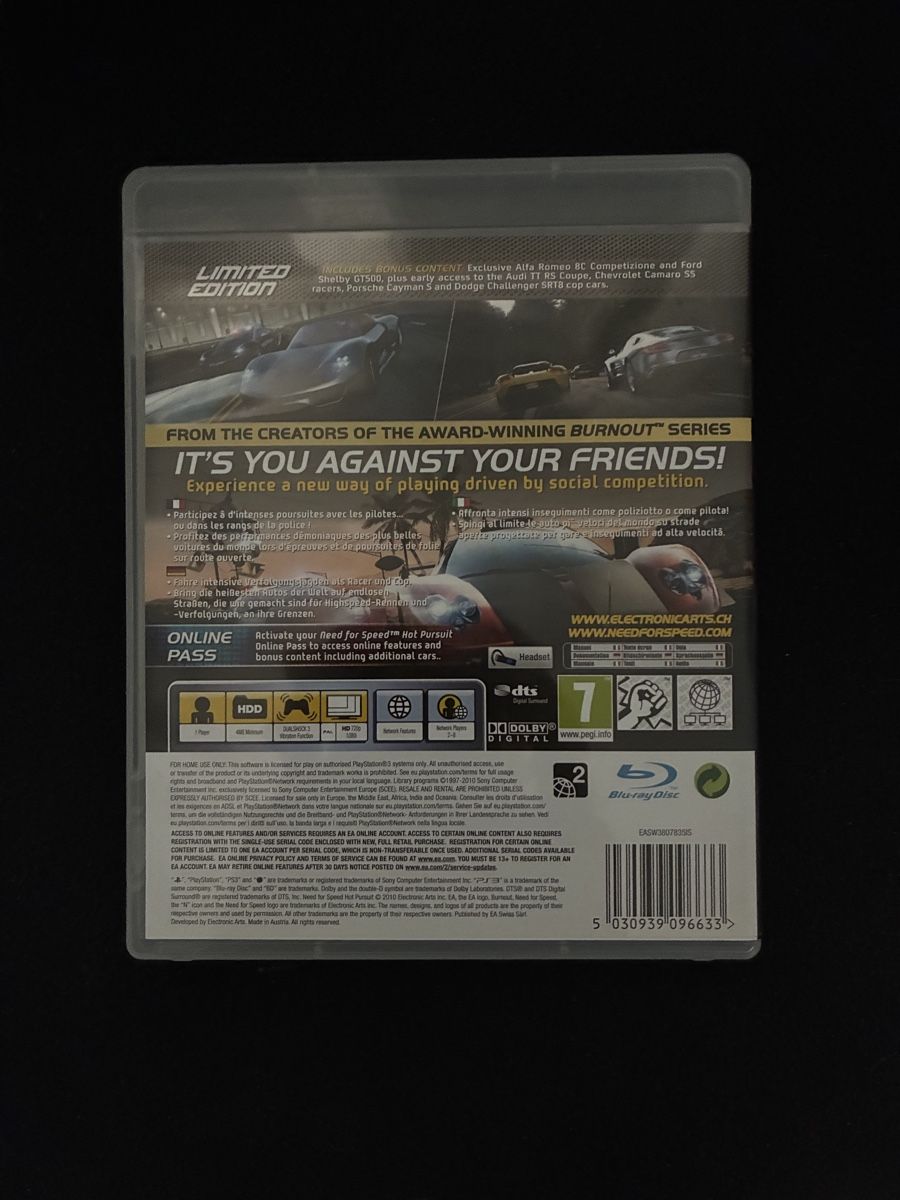 Sony Spiele: PS3 Need for Speed Hot Pursuit Limited Edition – Neu (gemäss Beschreibung) aus Taverne von nad02026 1