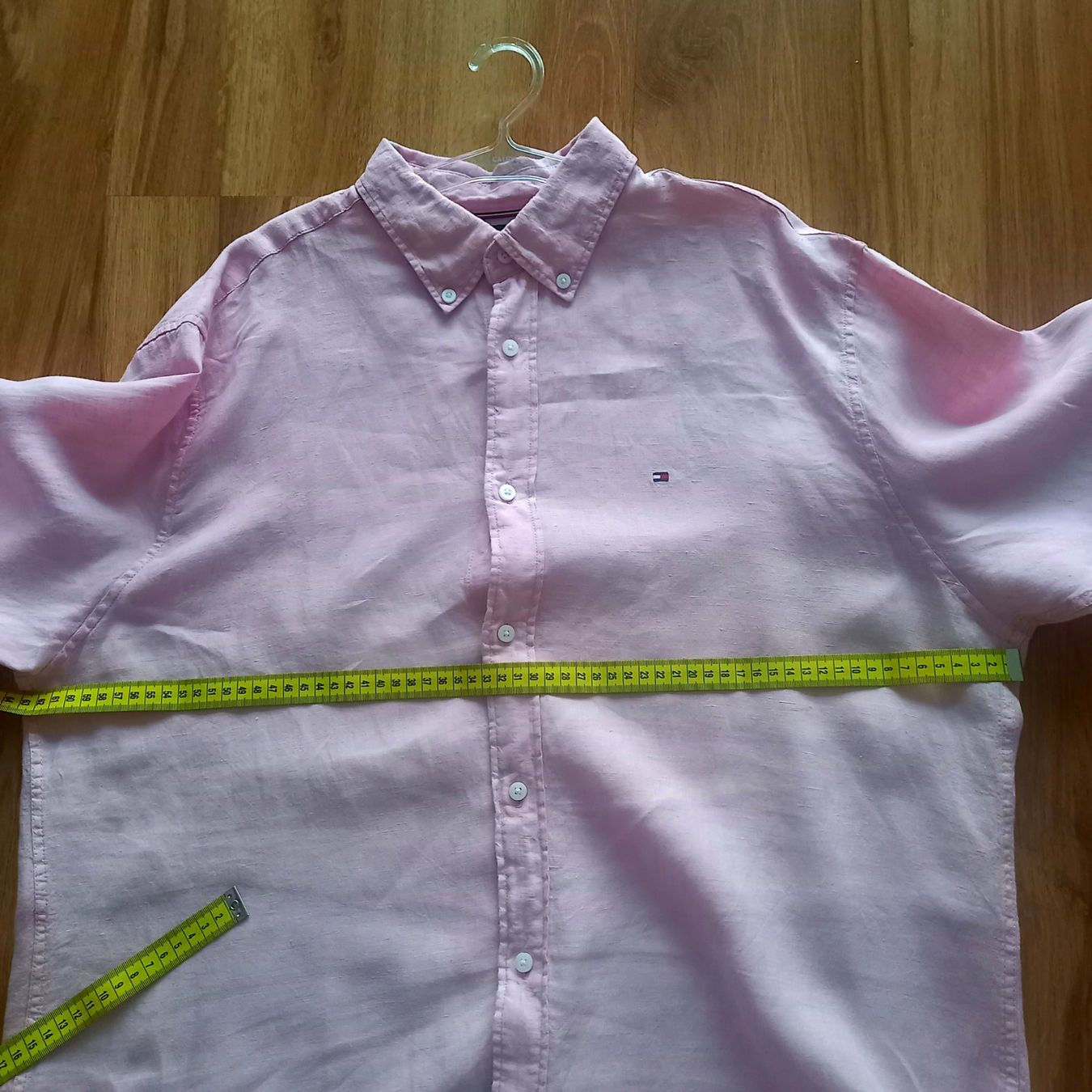 Camicie: Leinenhemd Tommy Hilfiger rosa – Usato da Winterthur venduto da Irena70 2