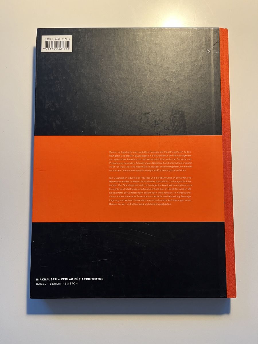 Libri: Birkhäuser Entwurfsatlas Industriebau – Usato da Zürich venduto da ZHCC 1