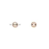 2 Metall Perlen gemustert 6mm rose gold