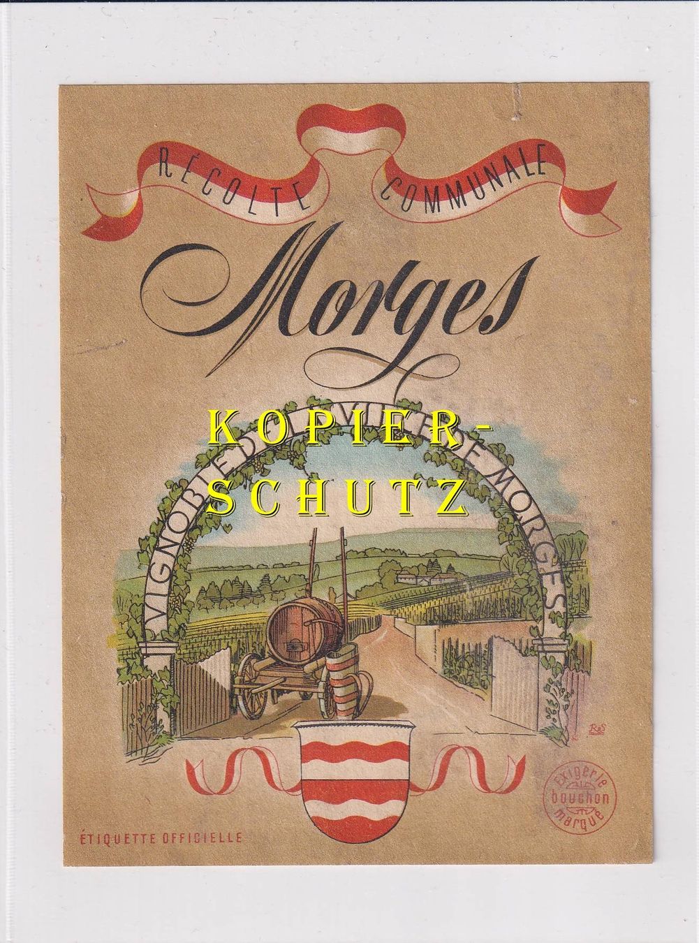 Papiere: Etikette - Morges /bd – Gebraucht aus Hombrechtikon von Rudolf07