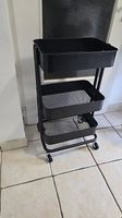 Black Storage Trolley