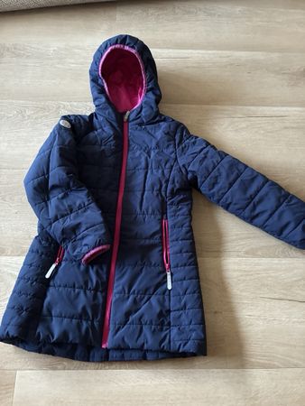 Kinder Wintermantel TROLLKIDS dunkelblau Grösse 128