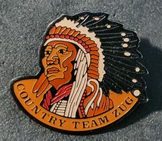 CC429 - Pin Musik Indianer Country Team ZUG