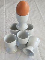 6 Vintage Eierbecher Porzellan eventuell Rössler?