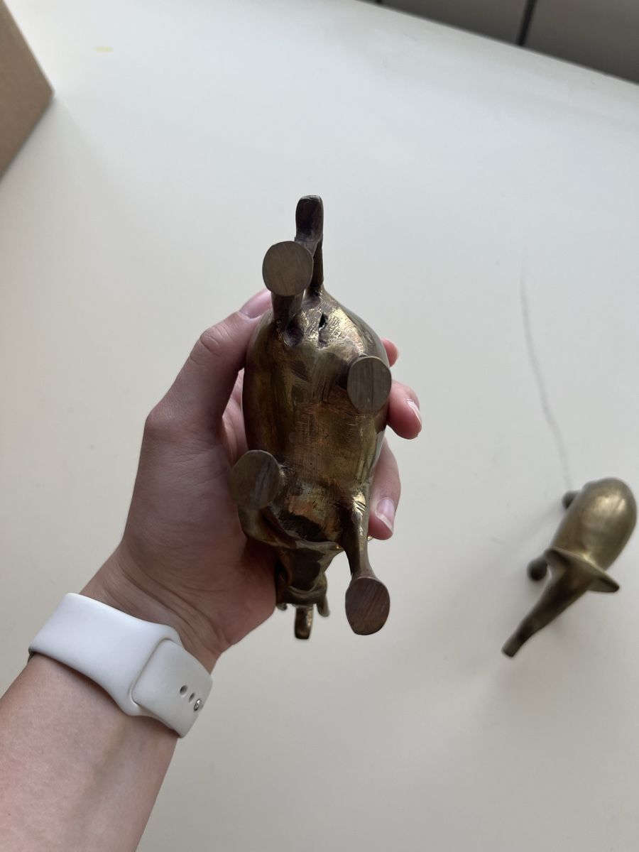 Statuette: Elefanten Trio aus Metall – Usato da Ennetbürgen venduto da ser_q5qn 3