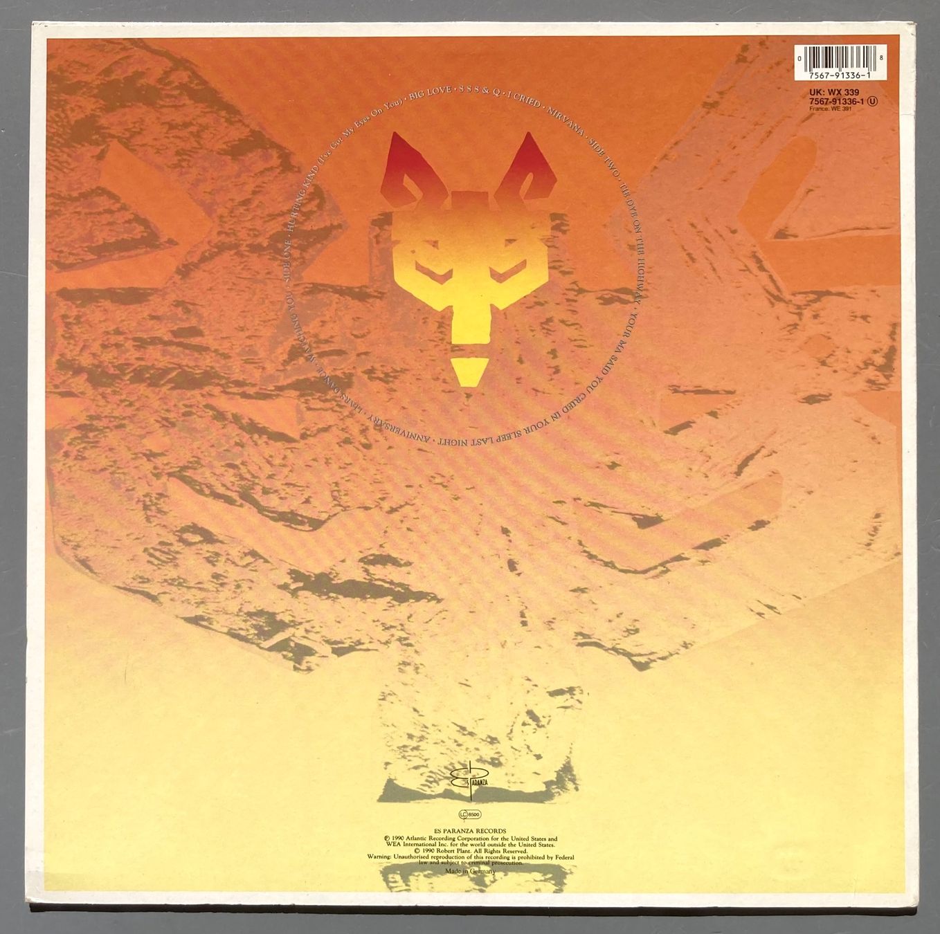 Vinyles: ROBERT PLANT - MANIC NIRVANA – D'occasion à Poliez-Pittet par Newtown-Records 1
