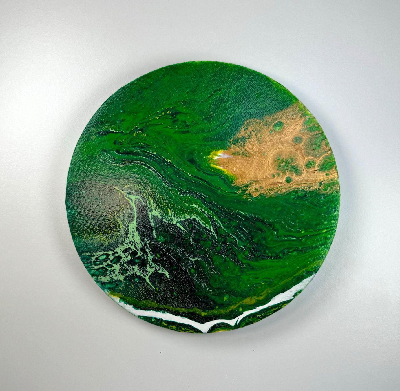 Dipinti: Acryl-Flüssigmalerei, kreisförmig – Usato da Schlieren venduto da MayaSheng1983