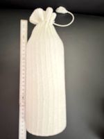 Wärmeflasche  Bettflasche  mit  handgestricktem Überzug
