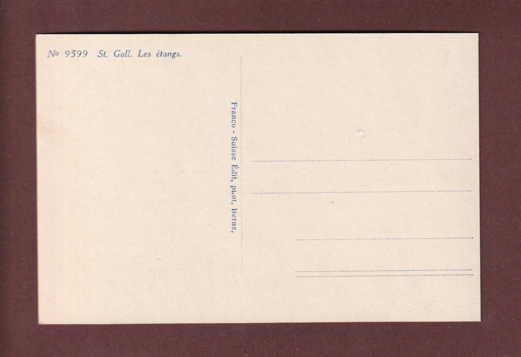 Cartoline postali: ST. GALLEN - Drei Weihern – Usato da Pully venduto da nicecards-shop 1