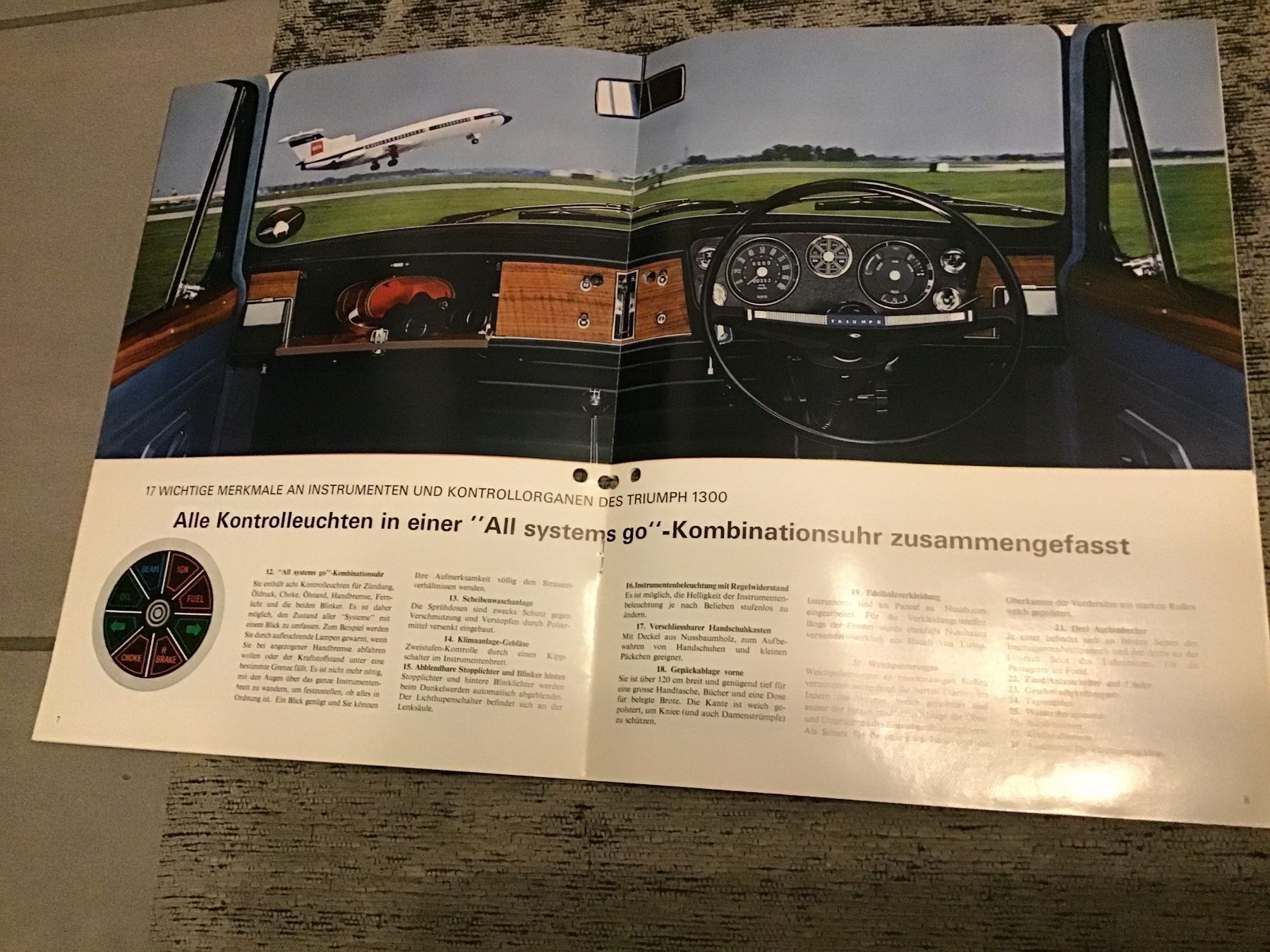 Triumph Documenti: Triumph 1300 Verkaufsprospekt 1971 – Usato da Scherzingen venduto da Starseller62 4