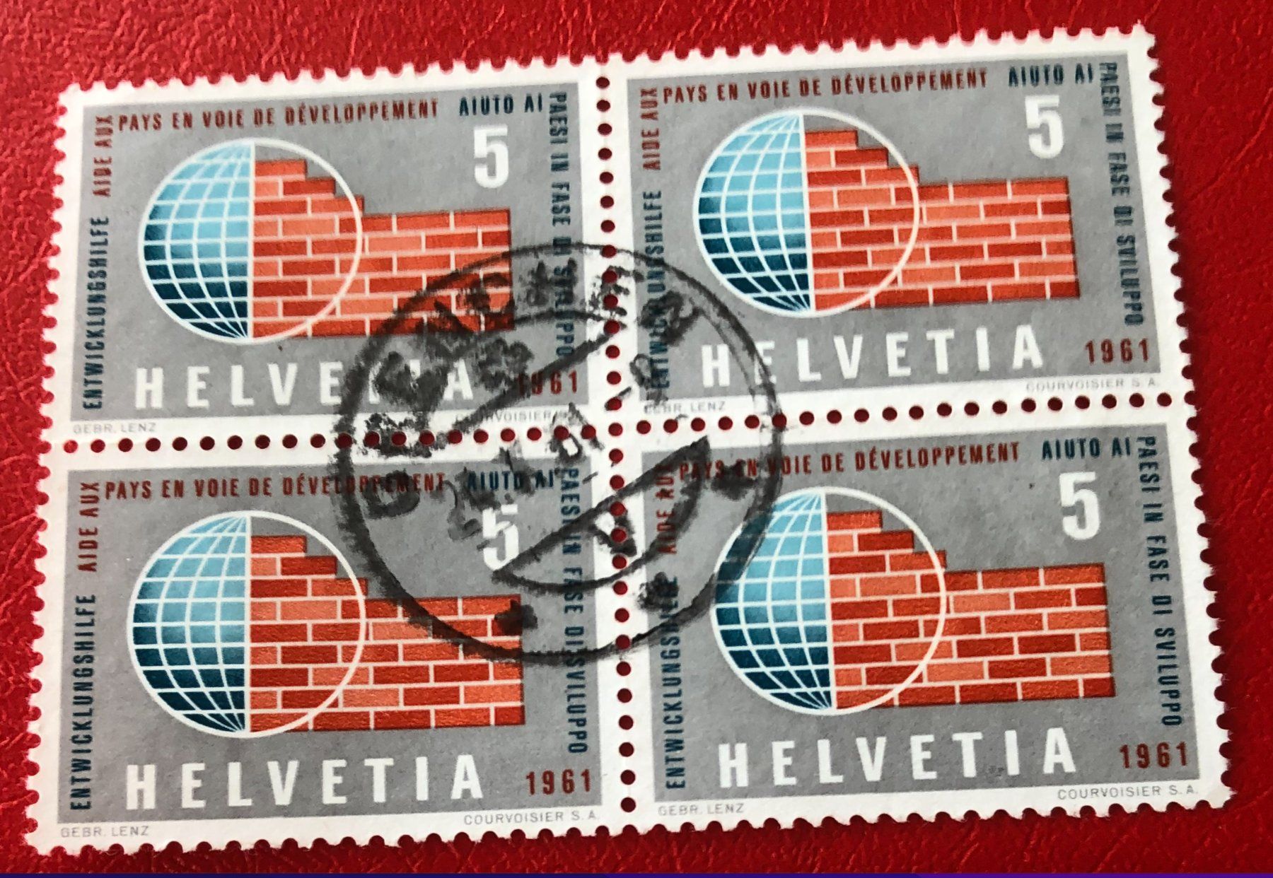 Tutti i francobolli: 4 er Block Nr.375 mit Stempel – Usato da Aarau venduto da Billa007