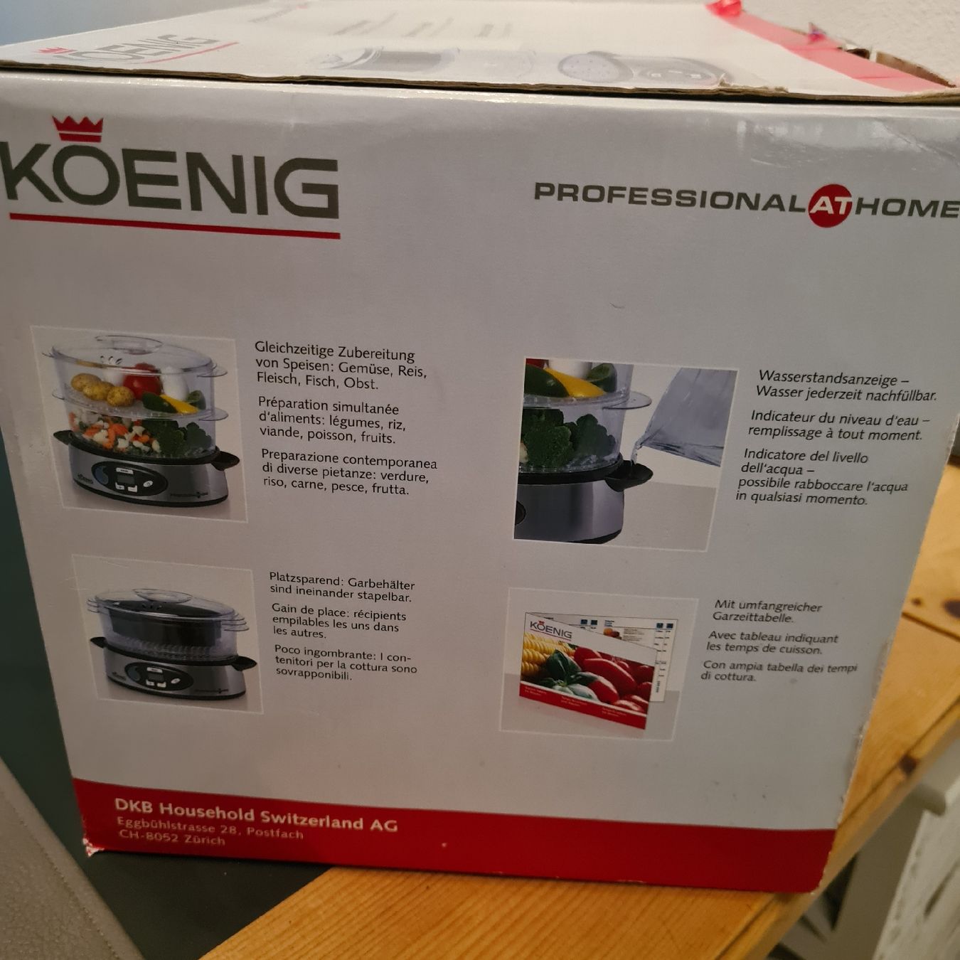 Appareils de cuisine: König Steamer mit Digitalanzeige – D'occasion à Steinen par turbogeiss99 2