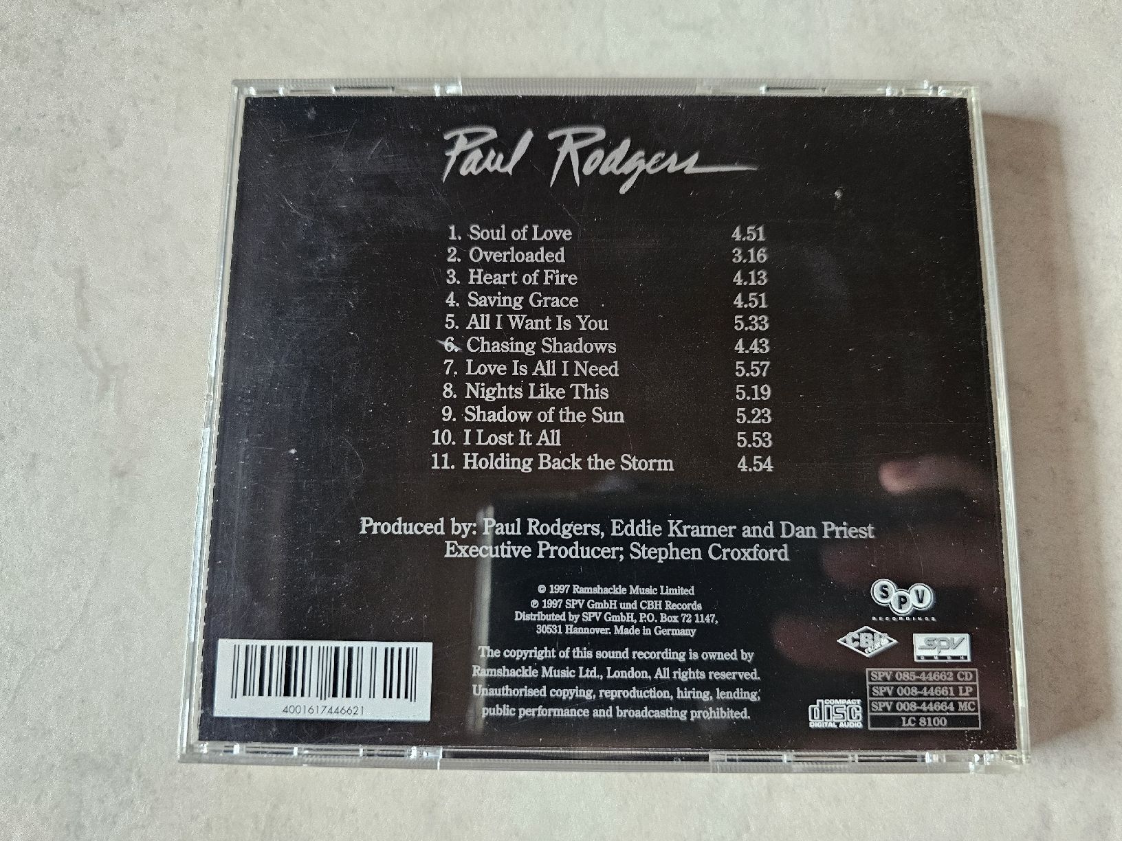 CD: Paul Rodgers  -  Now – Usato da Schneisingen venduto da backstore24 1