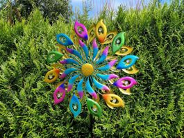 Metall Windrad doppelt 188 x 60cm