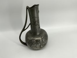 Jugendstil Krug aus Zinnblech