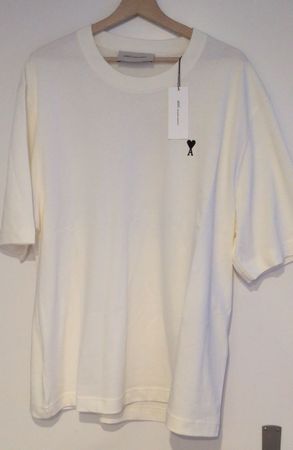AMI Paris T-Shirt ecru Grösse Xl mit Logo