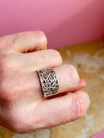 Silberring mit Markasit Steinen Gr. 57