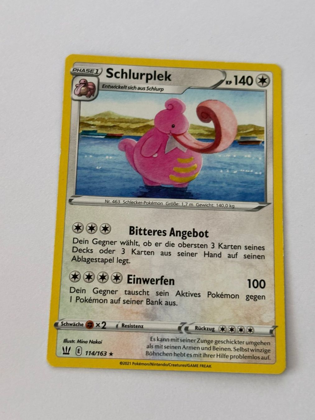 Pokémon Carte collezionabili: Schlurplek 114/163 – Usato da Herisau venduto da Seyashop_2