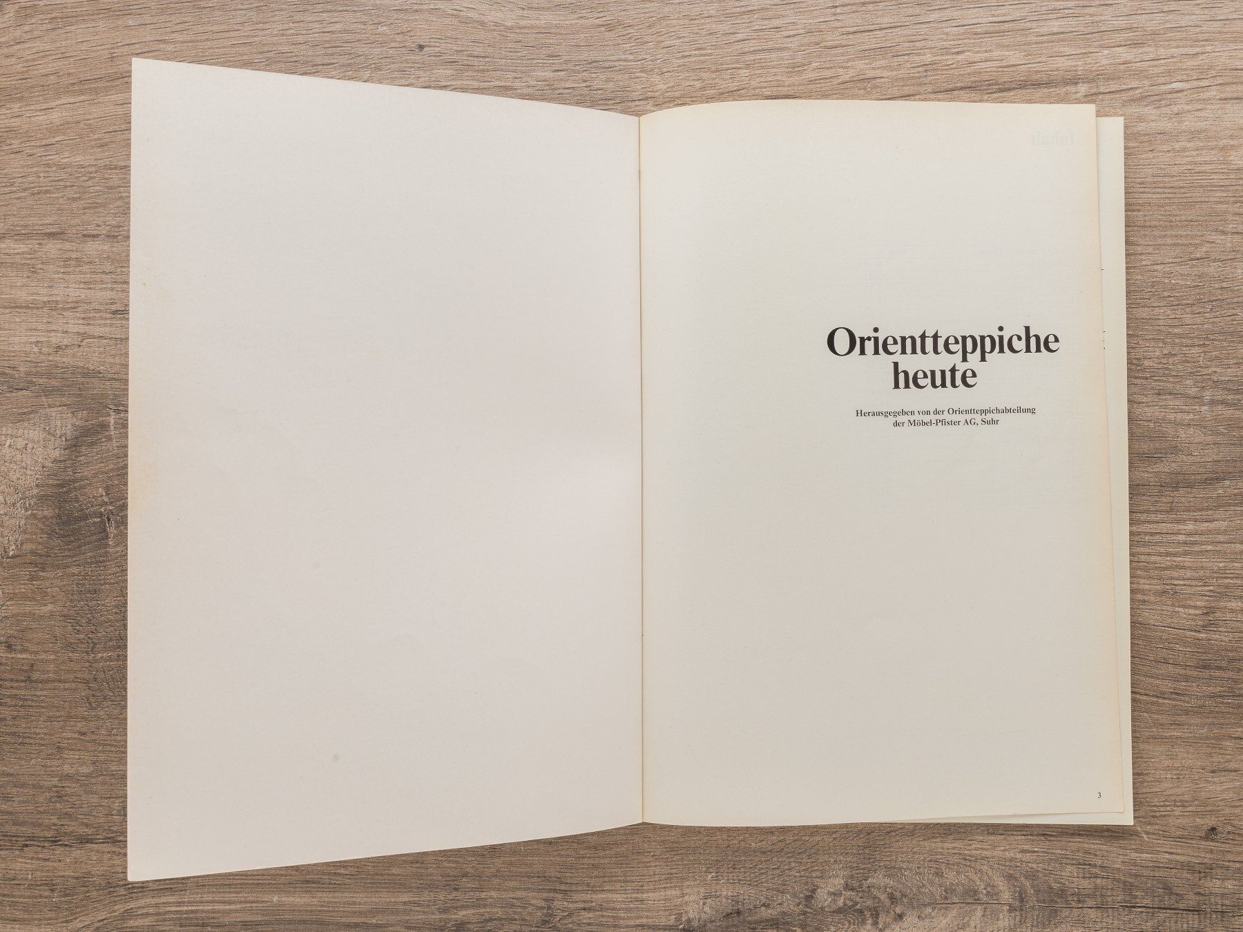 Dokumente: Broschüre Orientteppiche heute, 1976 – Gebraucht aus Ziefen von sin_2chk 1