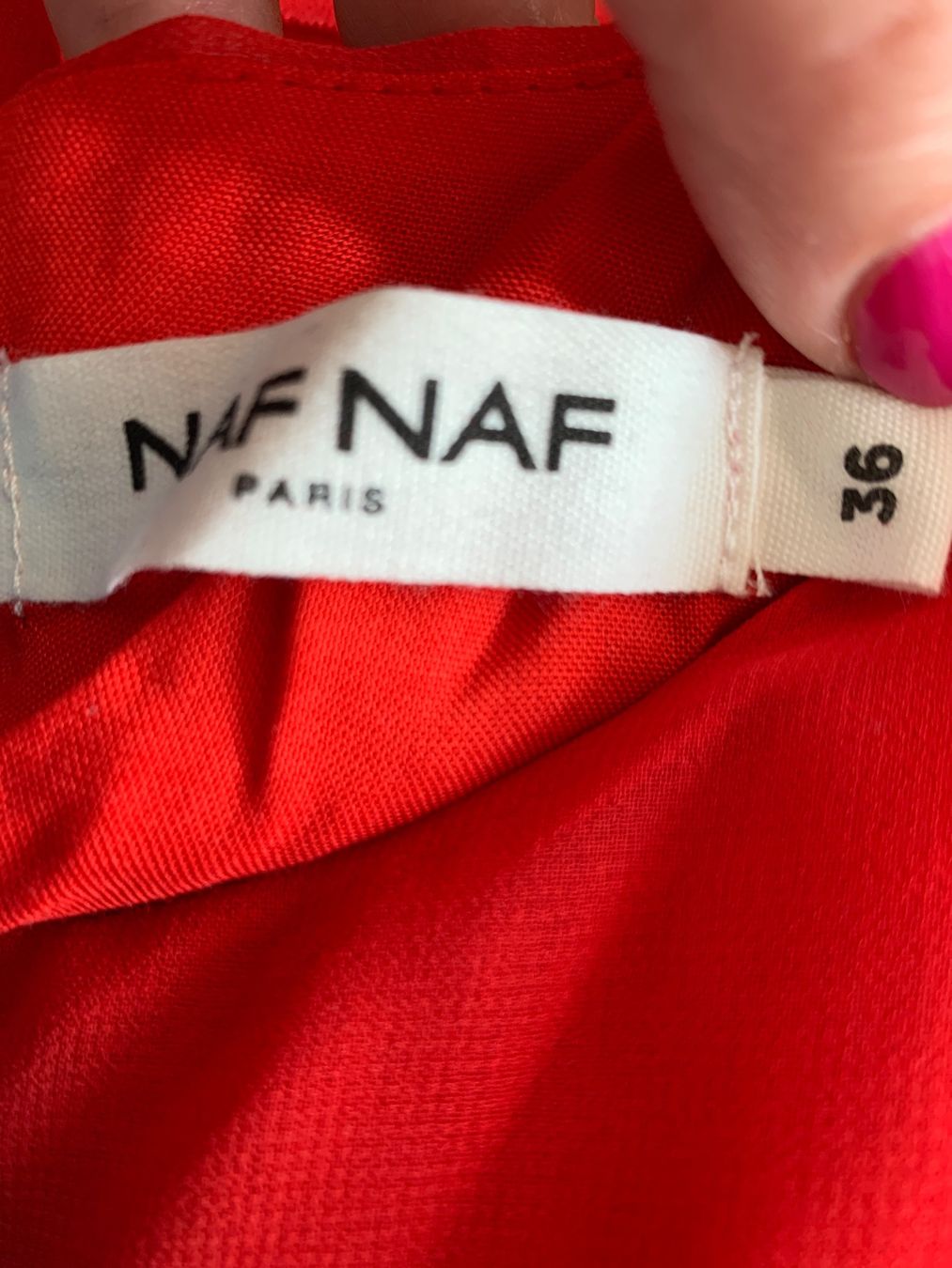 Nafnaf Vestiti: Jolie robe rouge Naf Naf taille 36 – Usato da MEYRIN venduto da Gwendo10 2