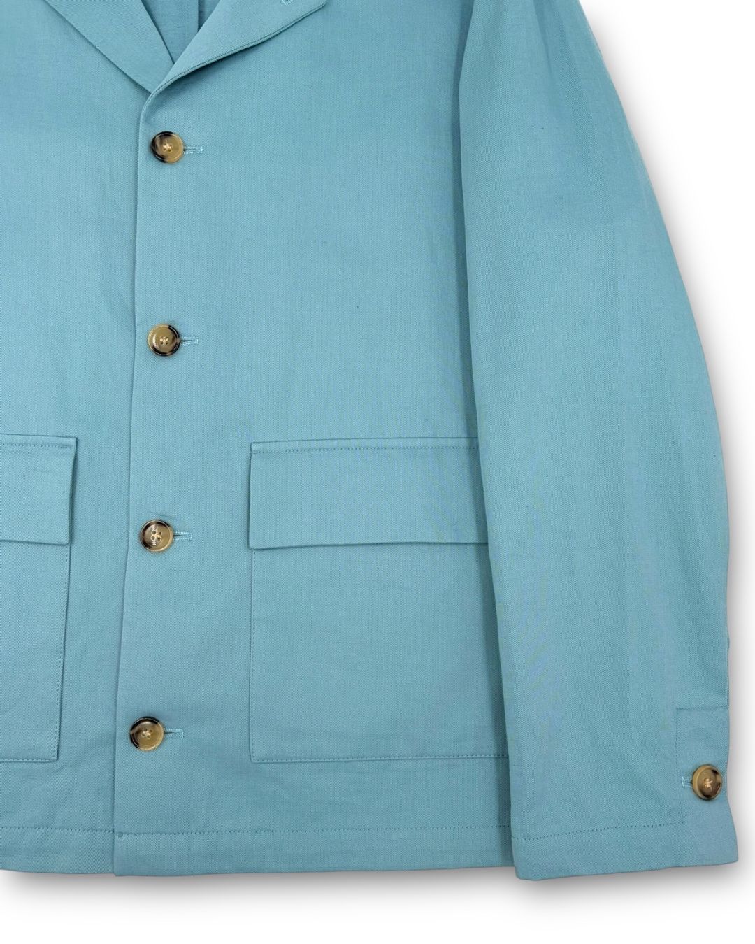 Jacken: PT Torino Shacket Leinen blau Gr. 50 – Gebraucht aus Binningen von Designerlabels 3