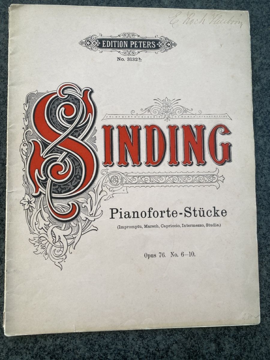 Libri: Klavierstücke von Sinding – Usato da Stettlen venduto da Hansj 1