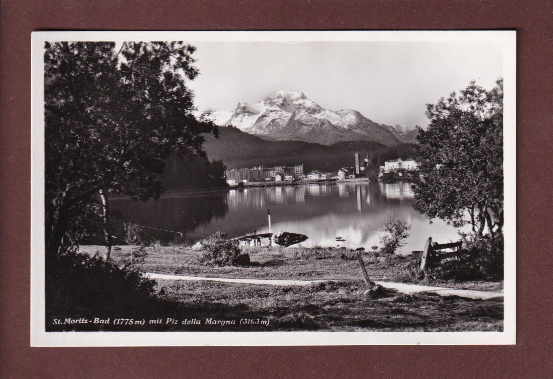 Cartoline postali: ST. MORITZ-BAD – Usato da Pully venduto da nicecards