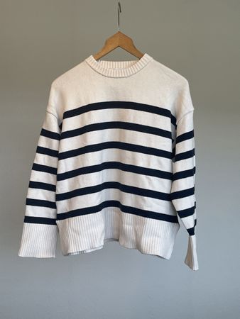 Gestreifter Pullover von Zara Größe M     52% Viskose