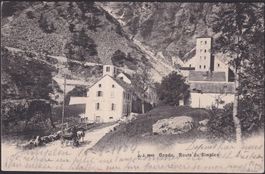 1904, GONDO bei BRIG: Route de Simplon +rare Karte mit 65B.