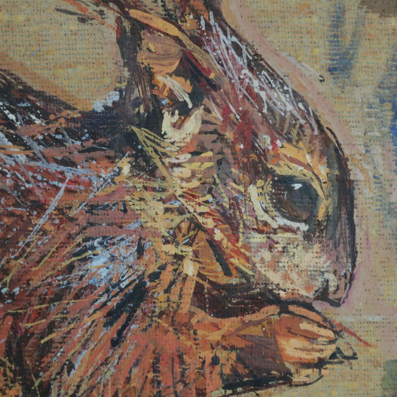 Gemälde: Fritz Hug rotes Eichhörnchen ORIGINAL in Öl auf Leinwand – Gebraucht aus Zürich von narrow_gauge 2