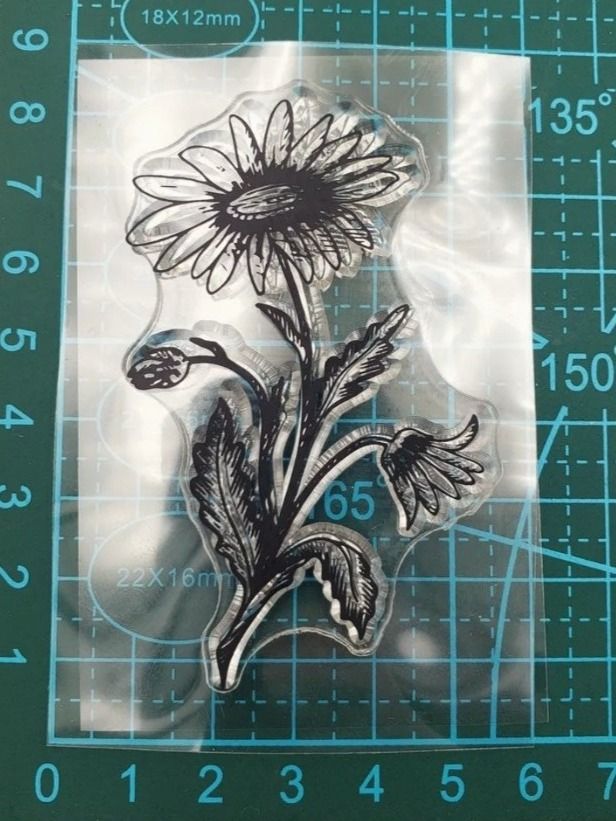 Timbri: Silikonstempel Nr.555, Blume – Nuovo e nell'imballaggio originale da Gretzenbach venduto da Fliegepilz56 2