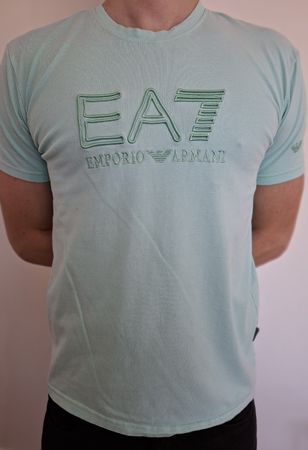 T-shirt Emporio Armani turquoise - Taille S -