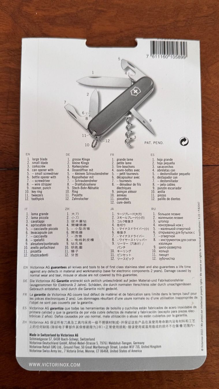 Victorinox Coltelli tascabile: Victorinox Spartan Neu – Usato da Luzern venduto da serchon 1