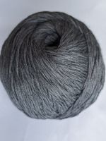 50g reine Merinowolle, Graphit grau