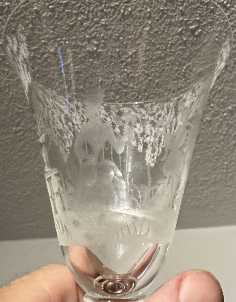 Caraffe: Antike Liqueur Karaffe mit 2 Gläser – Usato da stallikon venduto da regulaki 4