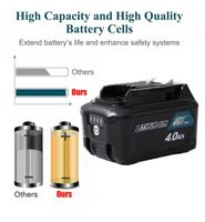 für Makita Akku 4,0Ah BL1040B BL1041 BL1021B BL1020 BL1016 1