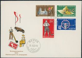 1955 - Werbemarken - Ersttagsbrief FDC ET - französisch • fr
