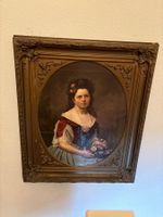 Napoleon lll Ölgemälde Porträt einer Frau von E. Hieronymi