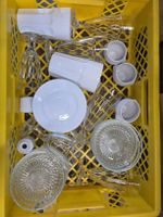 Geschirr Konvolut Glas und Keramik diverse Teile gebraucht