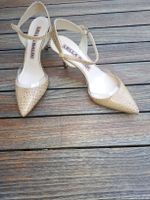 Lella Baldi Pumps beige Schlangendruck Grösse 38 neuwertig
