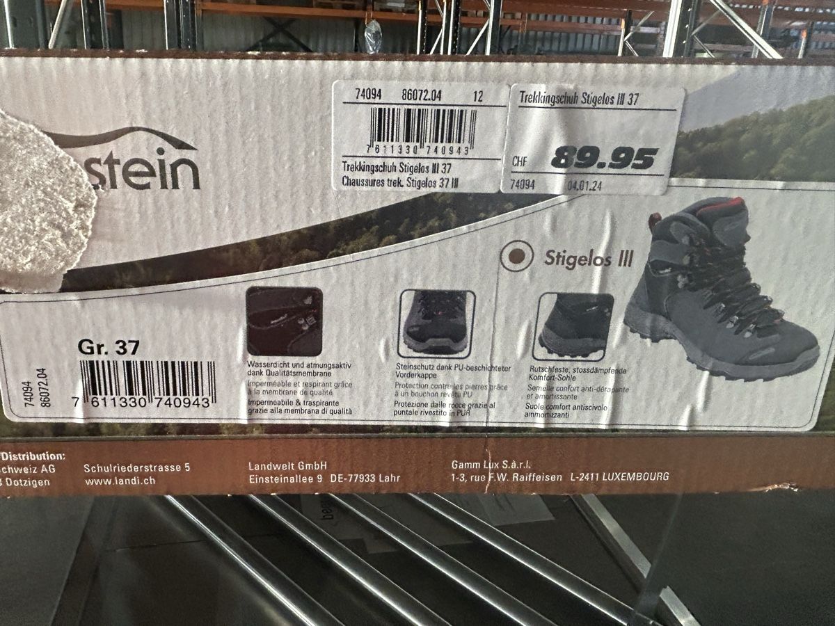 Scarpe da uomo: Weissenstein Wanderschuhe , neu! Grösse 37 – Nuovo e nell'imballaggio originale da Starrkirch-Wil venduto da charlywatson 2