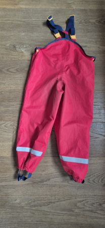 Regenhose Tchibo rot Grösse 110/116 wasserdicht 