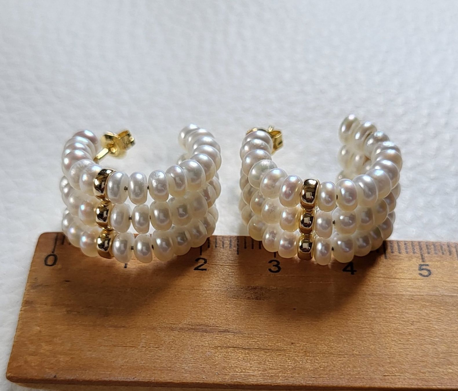 Orecchini pendenti & Orecchini a lobo: Gold 585 Perlen Ohrstecker – Usato da Wald ZH venduto da Dasilver 2