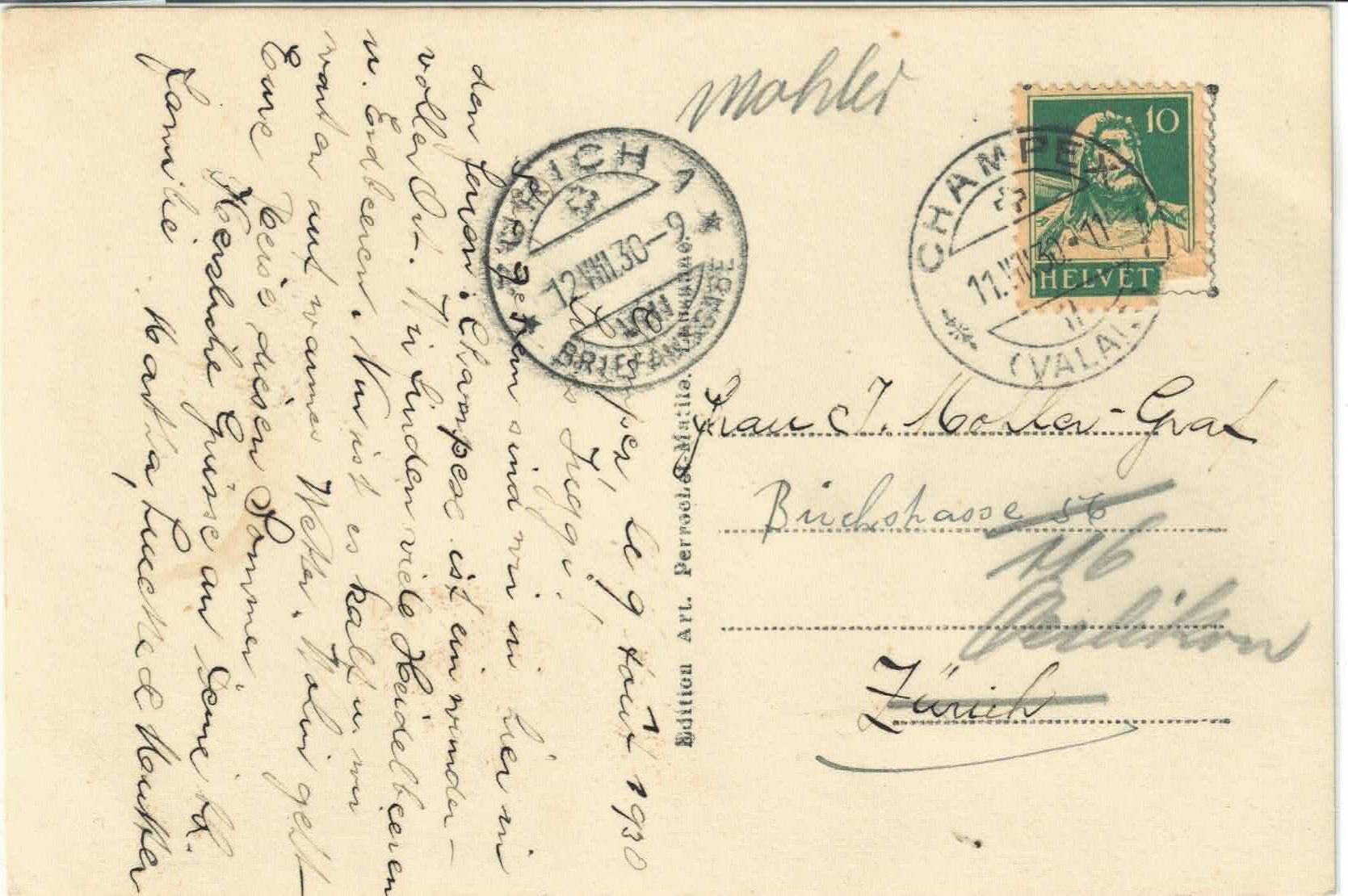 Cartoline postali: Val de Champex et Dents du Midi – Usato da Ettingen venduto da Kartenplanet 1