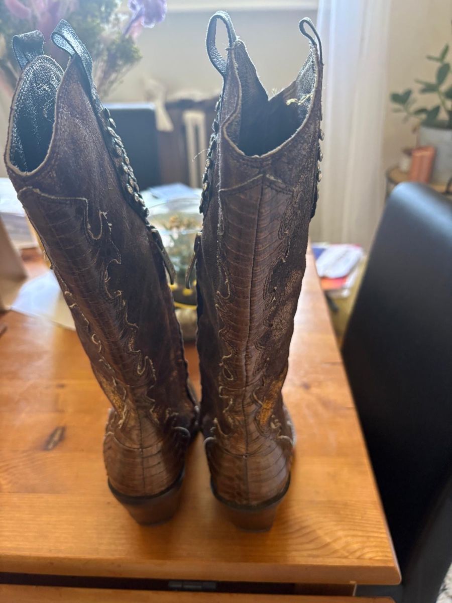 Scarpe da donna: Bottes de cowboy originales style serpent, taille 37 – Usato da Lausanne venduto da Magdalene30 5
